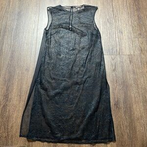 Victoria Secret Black Sheer Stretch Lace Mesh Nightie Sexy Lingerie